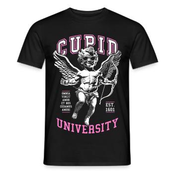 Ange chérubin Cupidon avec lunettes de soleil - T-shirt homme - noir - Devant - AI Model Male 178 light (178cm)