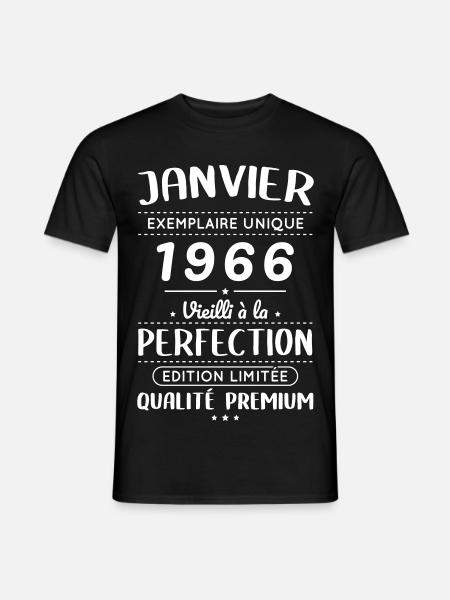 60th Anniversary - January 1966 Perfection - Men's T-Shirt - black