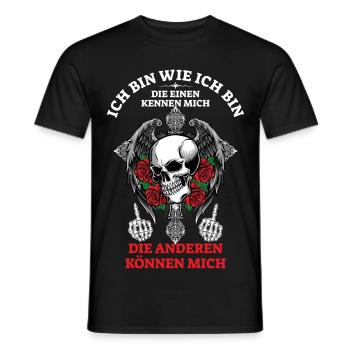 Ich bin wie ich bin... - Männer T-Shirt - Schwarz - Vorne - AI Model Male 178 light (178cm)