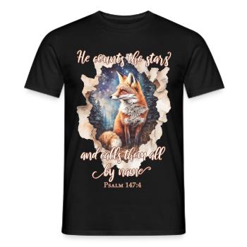 Bibelzitat Christlich - Männer T-Shirt - Schwarz - Vorne - AI Model Male 178 light (178cm)