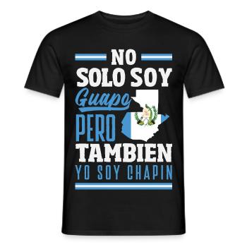 Guatemala Flagge T-Shirt Stolz & Heimat Chapín - Männer T-Shirt - Schwarz - Vorne - AI Model Male 178 light (178cm)