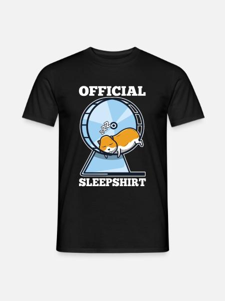 Official sleepshirt Hamster - Männer T-Shirt - Schwarz
