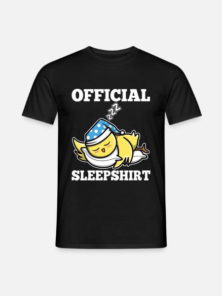 Official sleepshirt chicken - Men's T-Shirt - black