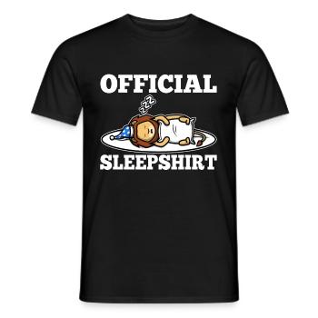 Chemise de nuit officielle lion - T-shirt homme - noir - Devant - AI Model Male 178 light (178cm)