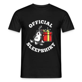 Official sleepshirt christmas - Männer T-Shirt - Schwarz - Vorne - AI Model Male 178 light (178cm)