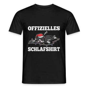 Offizielles schlafshirt Weihnachten - Männer T-Shirt - Schwarz - Vorne - AI Model Male 178 light (178cm)