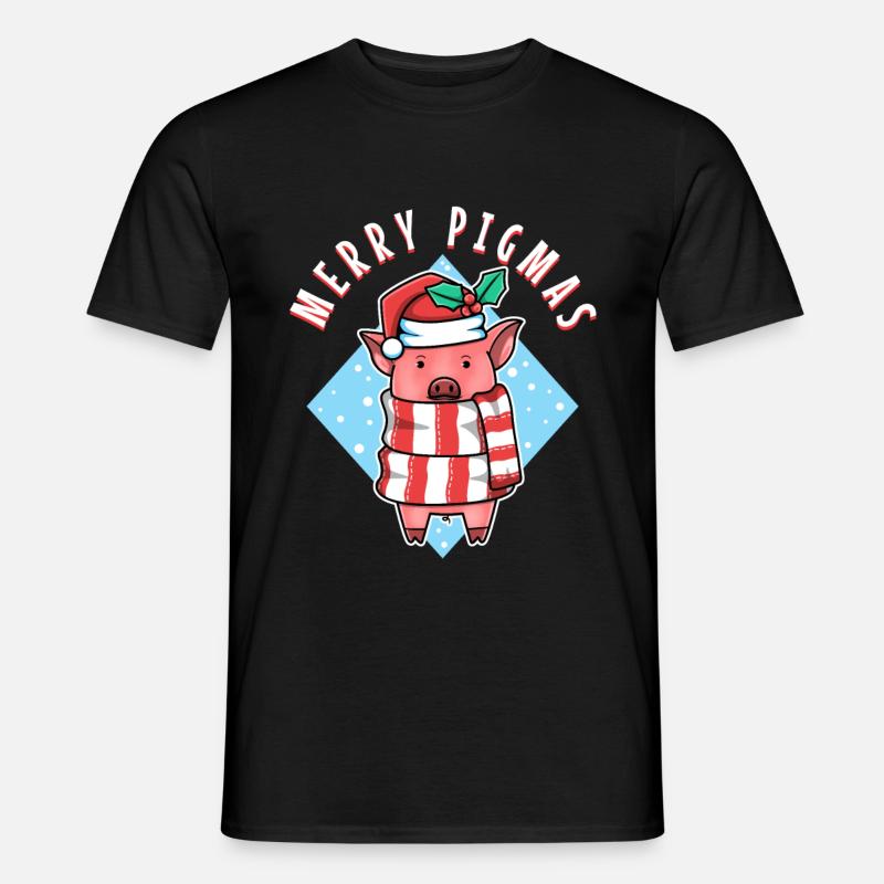 Merry Pigmas - Männer T-Shirt - Schwarz