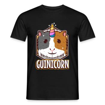 Guinicorn - Männer T-Shirt - Schwarz - Vorne - AI Model Male 178 light (178cm)