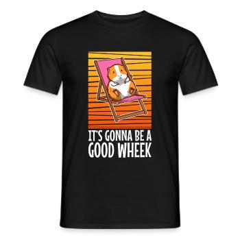 Its guinea be a good wheek - Men's T-Shirt - black - Front - AI Model Male 178 light (178cm)