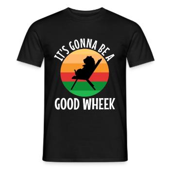 Its guinea be a good wheek - Men's T-Shirt - black - Front - AI Model Male 178 light (178cm)