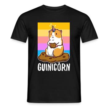 Guinicorn - Männer T-Shirt - Schwarz - Vorne - AI Model Male 178 light (178cm)