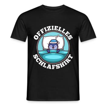 Offizielles schlafshirt Pinguin - Männer T-Shirt - Schwarz - Vorne - AI Model Male 178 light (178cm)