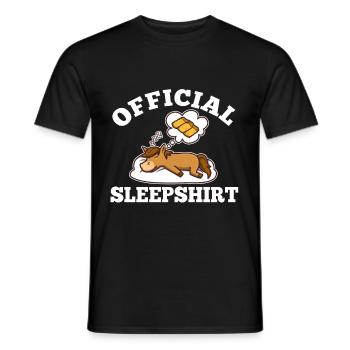 Chemise de nuit officielle Cheval - T-shirt homme - noir - Devant - AI Model Male 178 light (178cm)