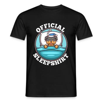 Official sleepshirt Rottweiler - Männer T-Shirt - Schwarz - Vorne - AI Model Male 178 light (178cm)