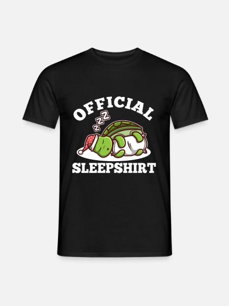 Official sleepshirt Turtle - Men's T-Shirt - black