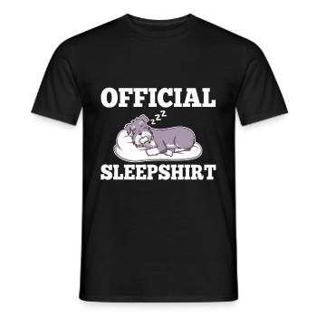 Chemise de nuit officielle Schnauzer - T-shirt homme - noir - Devant - AI Model Male 178 light (178cm)