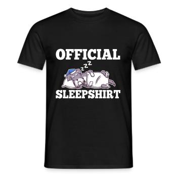 Chemise de nuit officielle Schnauzer - T-shirt homme - noir - Devant - AI Model Male 178 light (178cm)