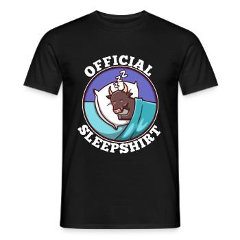 Official sleepshirt Taurus - Männer T-Shirt - Schwarz - Vorne - AI Model Male 178 light (178cm)