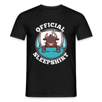 Official sleepshirt Taurus - Männer T-Shirt - Schwarz - Vorne - AI Model Male 178 light (178cm)