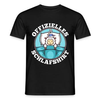 Offizielles schlafshirt Schaf - Männer T-Shirt - Schwarz - Vorne - AI Model Male 178 light (178cm)
