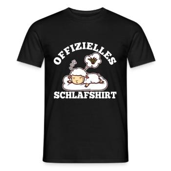 Offizielles schlafshirt Schaf - Männer T-Shirt - Schwarz - Vorne - AI Model Male 178 light (178cm)