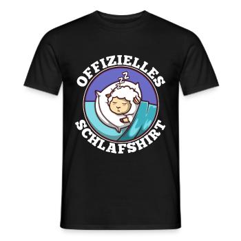 Offizielles schlafshirt Schaf - Männer T-Shirt - Schwarz - Vorne - AI Model Male 178 light (178cm)