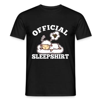 Official sleepshirt Sheep - Männer T-Shirt - Schwarz - Vorne - AI Model Male 178 light (178cm)