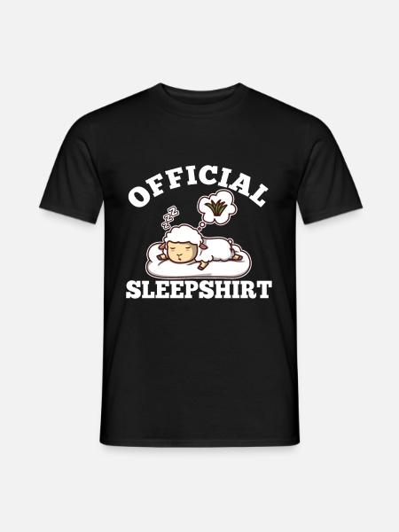 Official sleepshirt Sheep - Men's T-Shirt - black
