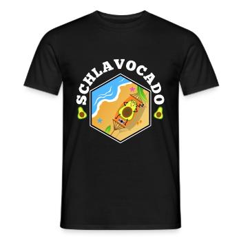 Schlavocado - Männer T-Shirt - Schwarz - Vorne - AI Model Male 178 light (178cm)
