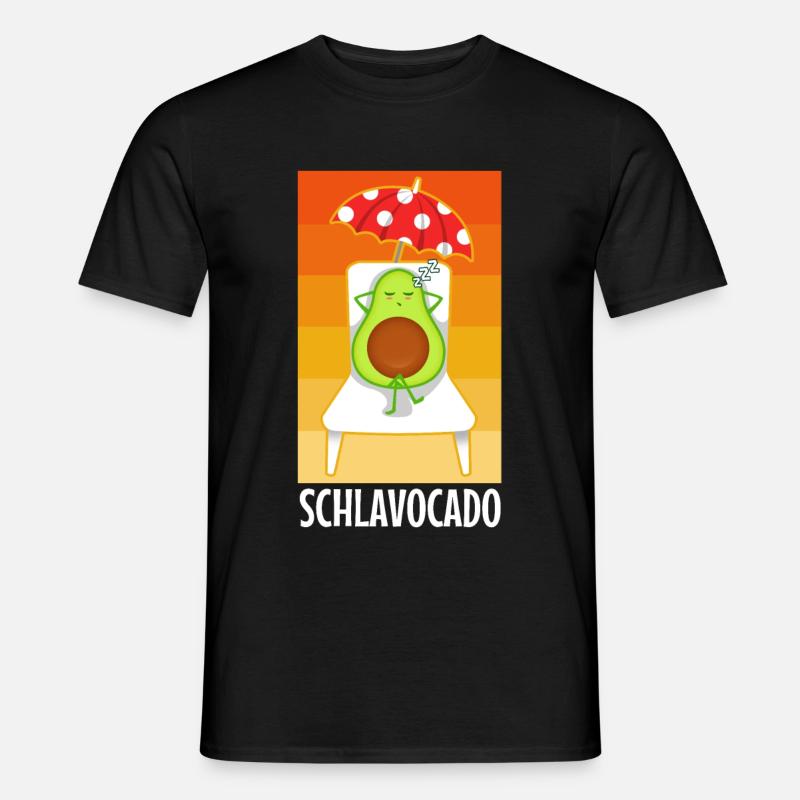 Schlavocado - Männer T-Shirt - Schwarz