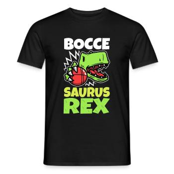 Boccesaurus Rex - Men's T-Shirt - black - Front - AI Model Male 178 light (178cm)