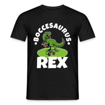 Boccesaurus Rex - Men's T-Shirt - black - Front - AI Model Male 178 light (178cm)