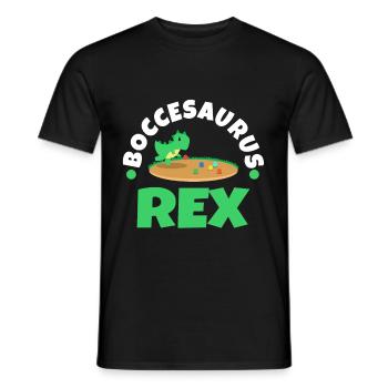 Boccesaurus Rex - Men's T-Shirt - black - Front - AI Model Male 178 light (178cm)