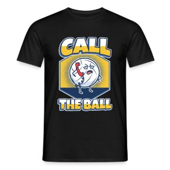 Appelez le ballon volleyball - T-shirt homme - noir - Devant - AI Model Male 178 light (178cm)