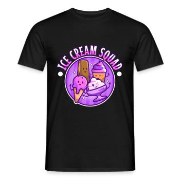 Ice cream squad - Männer T-Shirt - Schwarz - Vorne - AI Model Male 178 light (178cm)