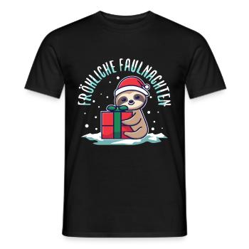 Fröhliche Faulnachten - Männer T-Shirt - Schwarz - Vorne - AI Model Male 178 light (178cm)