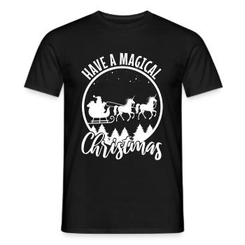 Have a magical christmas - Men's T-Shirt - black - Front - AI Model Male 178 light (178cm)