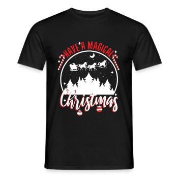 Have a magical christmas - Men's T-Shirt - black - Front - AI Model Male 178 light (178cm)