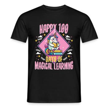 Unicorns are awesome therefore i am a unicorn - Men's T-Shirt - black - Front - AI Model Male 178 light (178cm)