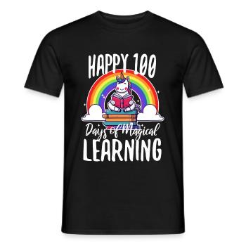 Unicorns are awesome therefore i am a unicorn - Men's T-Shirt - black - Front - AI Model Male 178 light (178cm)
