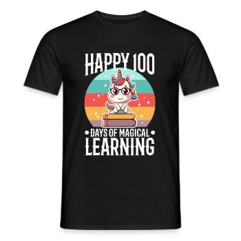 Unicorns are awesome therefore i am a unicorn - Men's T-Shirt - black - Front - AI Model Male 178 light (178cm)
