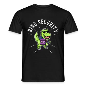 Ring Security Wedding - Männer T-Shirt - Schwarz - Vorne - AI Model Male 178 light (178cm)