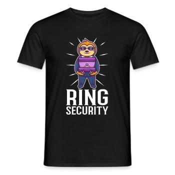 Ring Security Wedding - Männer T-Shirt - Schwarz - Vorne - AI Model Male 178 light (178cm)