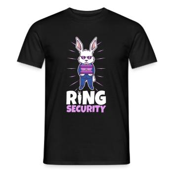 Ring Security Wedding - Männer T-Shirt - Schwarz - Vorne - AI Model Male 178 light (178cm)