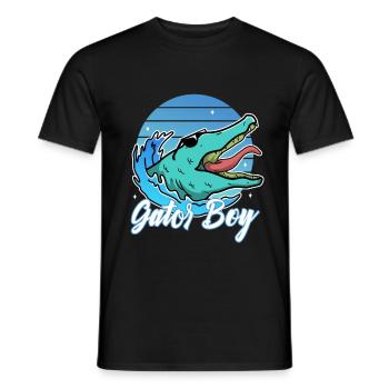 Gator Boy - Männer T-Shirt - Schwarz - Vorne - AI Model Male 178 light (178cm)