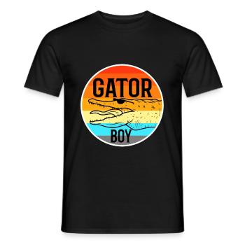Gator Boy - Männer T-Shirt - Schwarz - Vorne - AI Model Male 178 light (178cm)