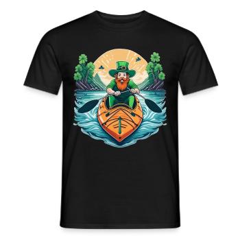Kayak Trèfle de la Saint-Patrick - T-shirt homme - noir - Devant - AI Model Male 178 light (178cm)