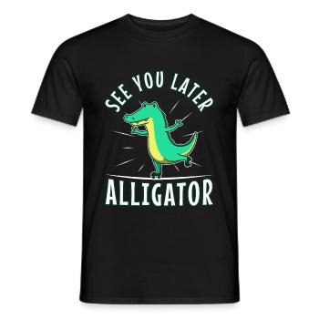 See You Later Alligator - Männer T-Shirt - Schwarz - Vorne - AI Model Male 178 light (178cm)