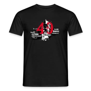 Runner - 40th Birthday - Men's T-Shirt - black - Front - AI Model Male 178 light (178cm)