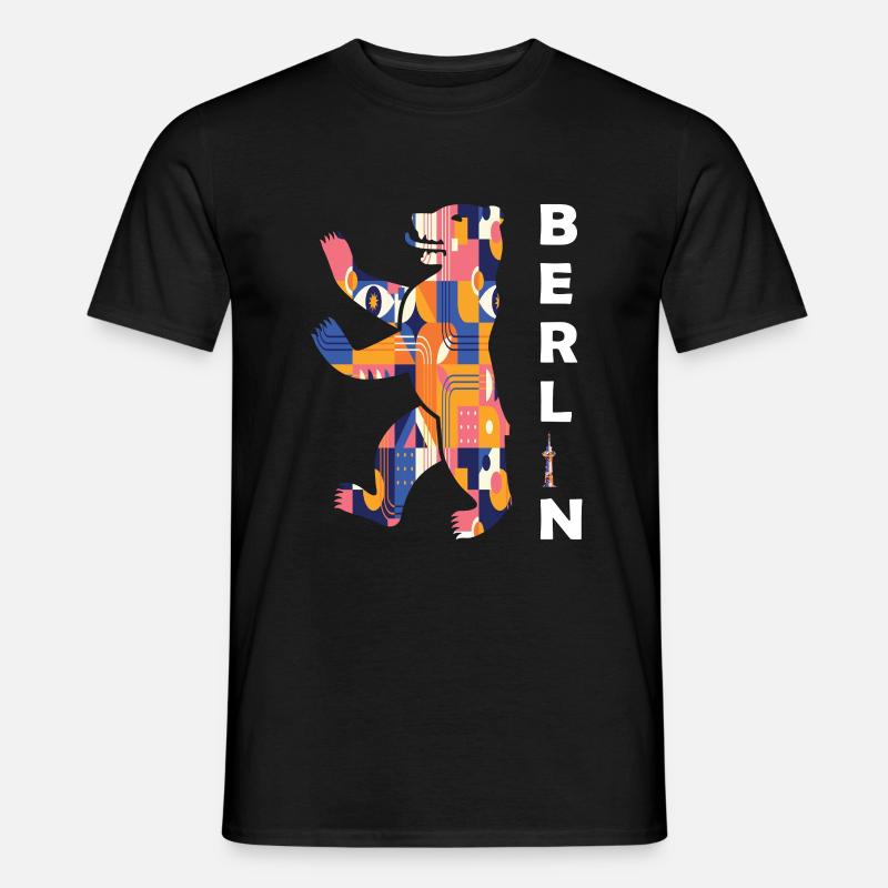 Berliner Bär - Männer T-Shirt - Schwarz